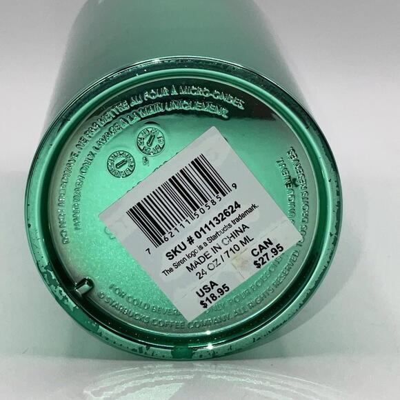 EUC 2022 Starbucks Fame Lime Acrylic 24oz Venti Cold Cup Tumbler - Picture 3 of 8